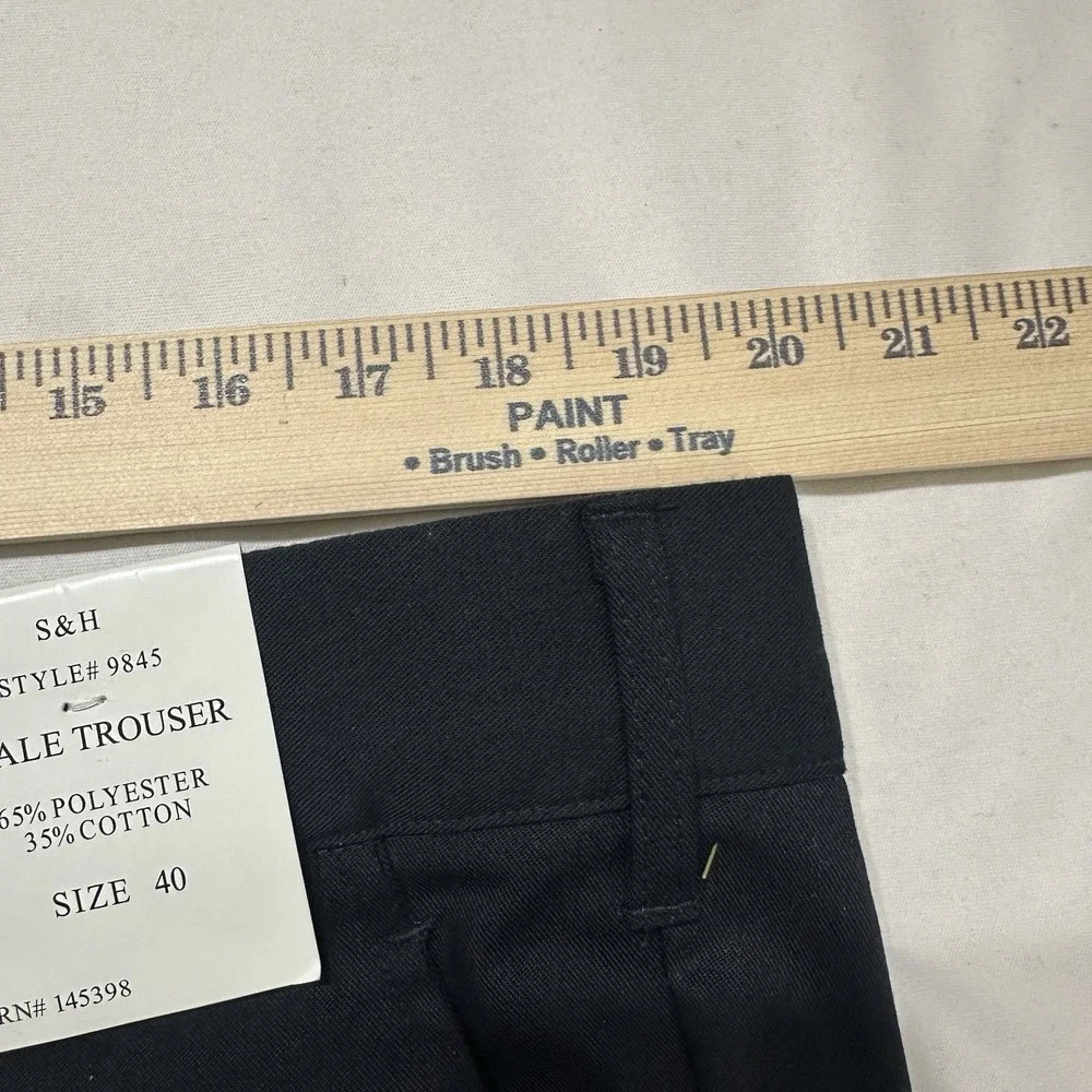 S & H Mens Uniform Work Trousers Style‎ 9845 Poly/Cotton Size 40 New